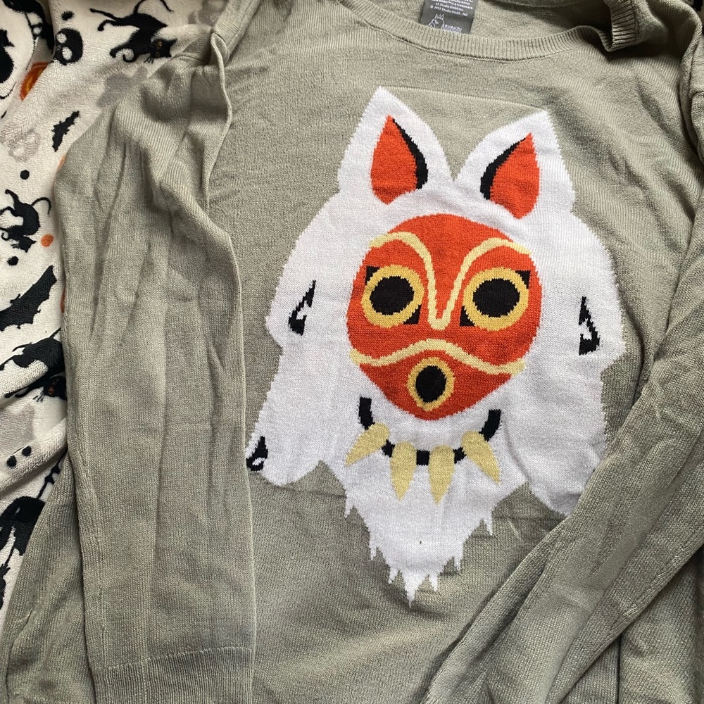 NWOT Princess Mononoke Knit Sweater